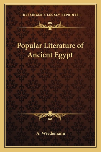 Popular Literature of Ancient Egypt