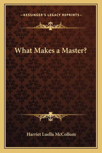 What Makes a Master?