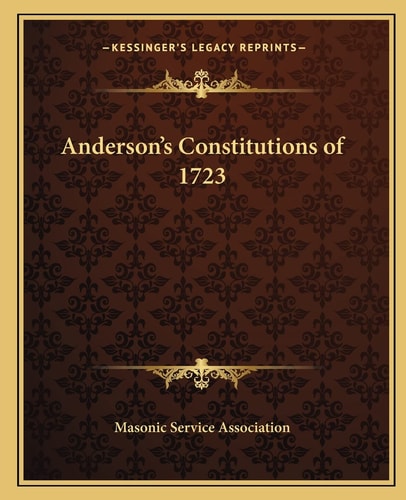 Anderson's Constitutions of 1723