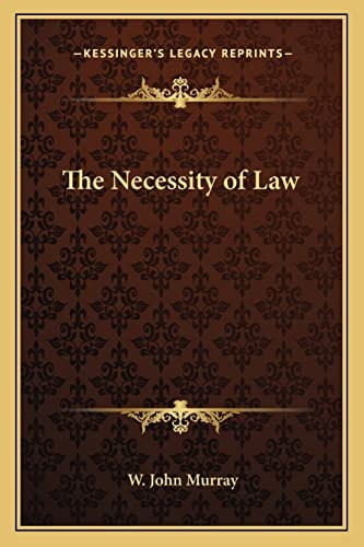 The Necessity of Law