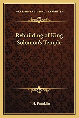 Rebuilding of King Solomon's Temple