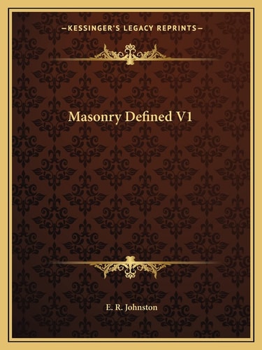 Masonry Defined V1