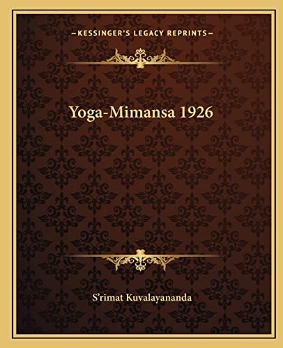 Yoga-Mimansa 1926