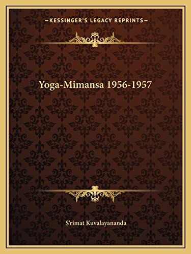 Yoga-Mimansa 1956-1957