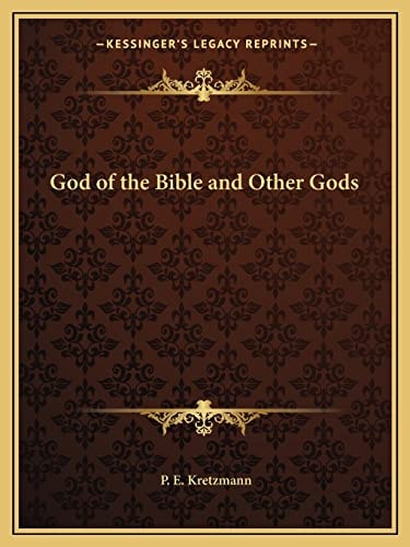 God of the Bible and Other Gods