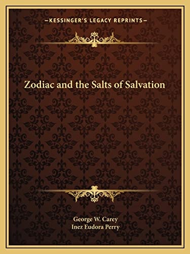 Zodiac and the Salts of Salvation