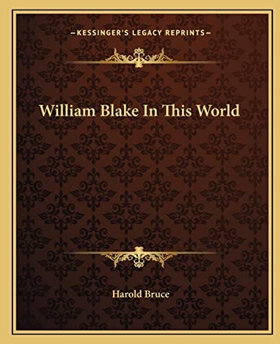 William Blake In This World