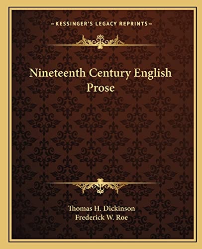 Nineteenth Century English Prose