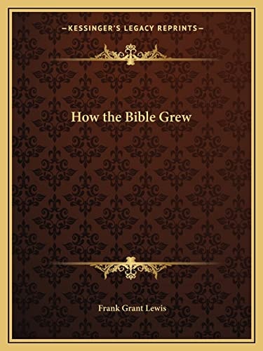 How the Bible Grew