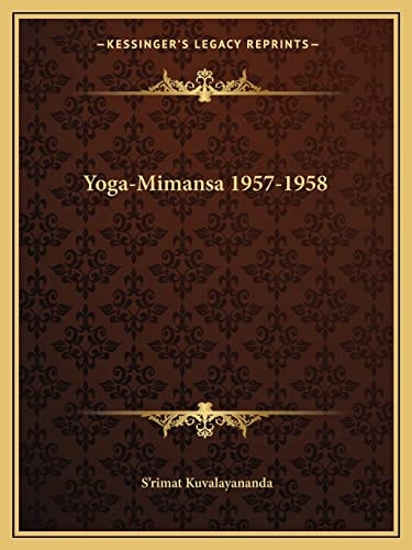 Yoga-Mimansa 1957-1958