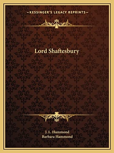 Lord Shaftesbury