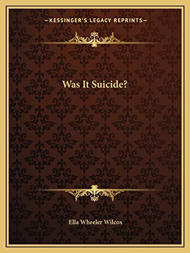Was It Suicide?