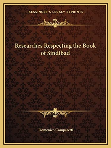 Researches Respecting the Book of Sindibad