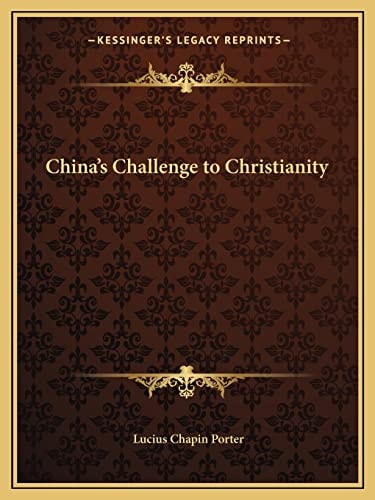 China's Challenge to Christianity