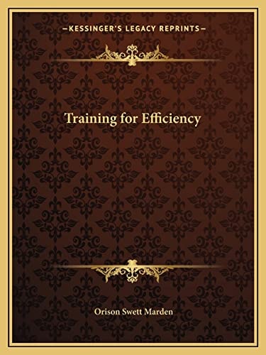Training for Efficiency