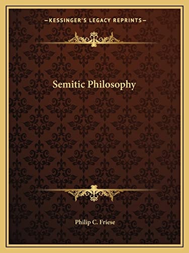 Semitic Philosophy