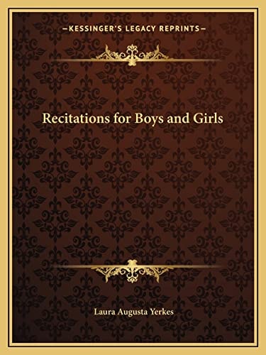 Recitations for Boys and Girls