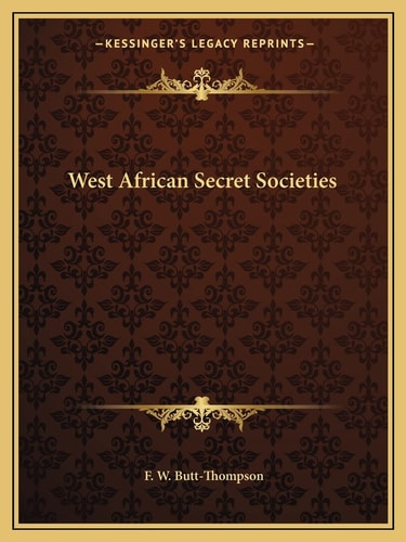 West African Secret Societies