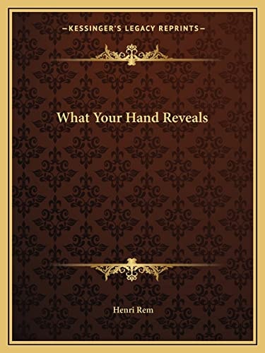 What Your Hand Reveals