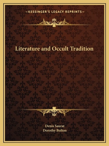 Literature and Occult Tradition