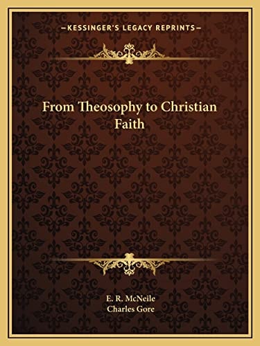From Theosophy to Christian Faith