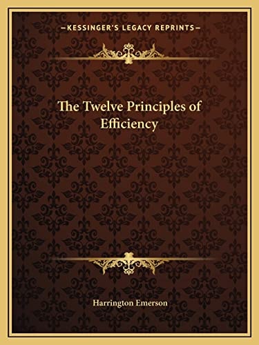 The Twelve Principles of Efficiency