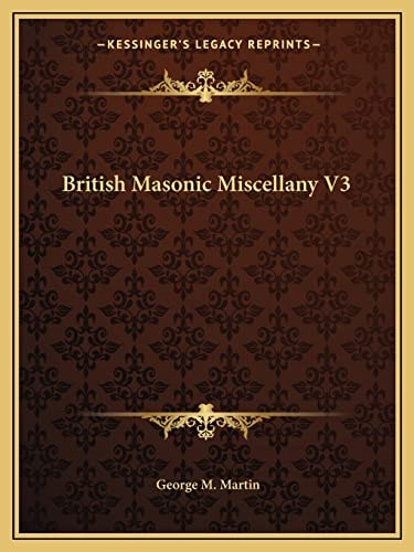 British Masonic Miscellany V3