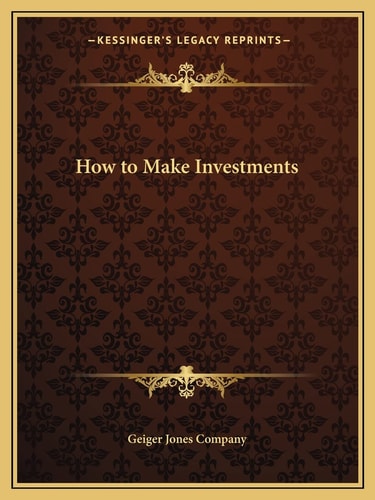 How to Make Investments