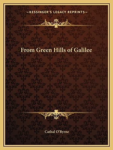 From Green Hills of Galilee