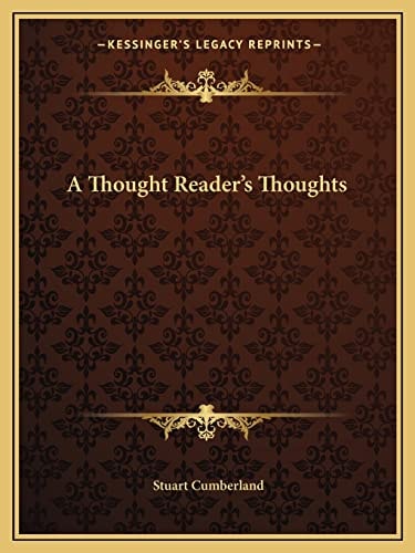 A Thought Reader's Thoughts