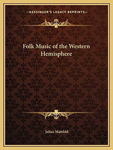 Folk Music of the Western Hemisphere