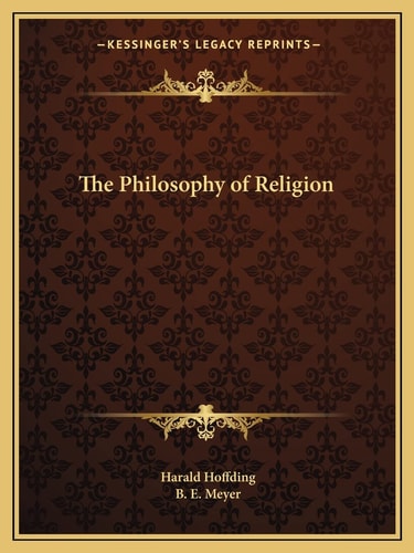 The Philosophy of Religion