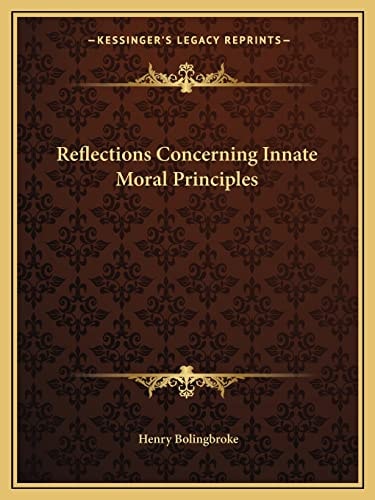 Reflections Concerning Innate Moral Principles