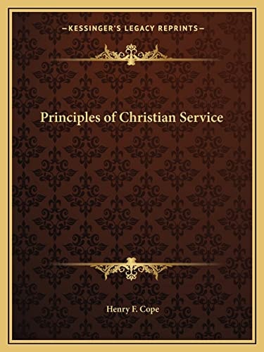 Principles of Christian Service
