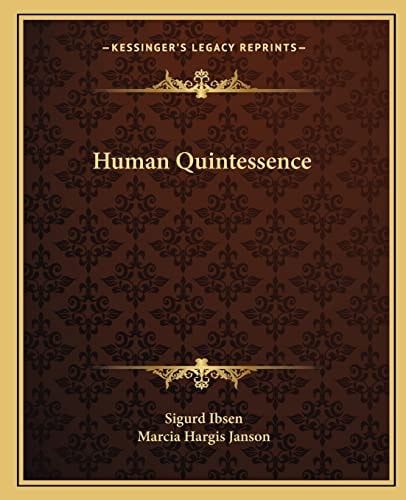 Human Quintessence