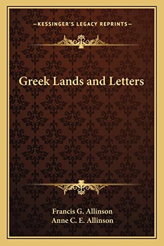 Greek Lands and Letters