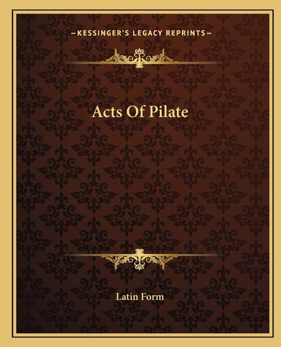 Acts Of Pilate