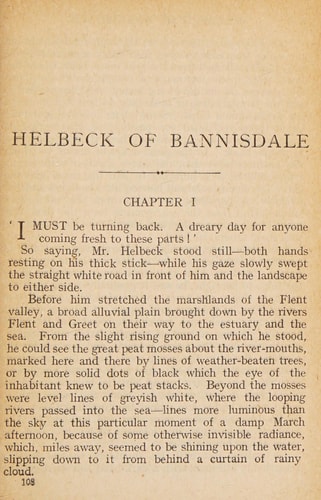 Helbeck Of Bannisdale V1