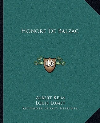 Honoré De Balzac