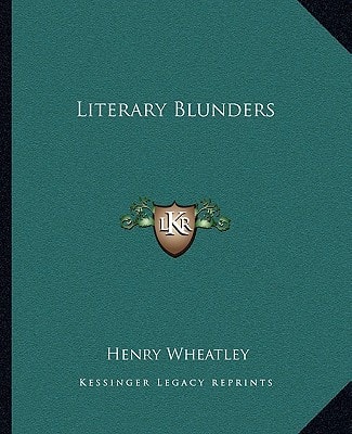 Literary Blunders