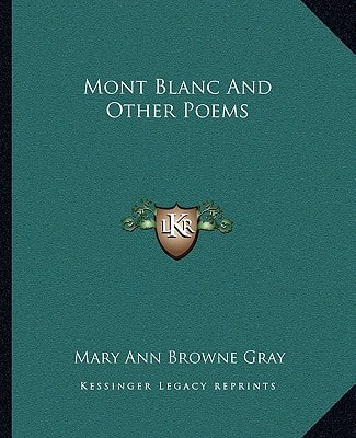 Mont Blanc And Other Poems