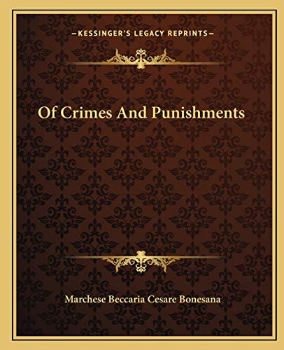 Of Crimes And Punishments