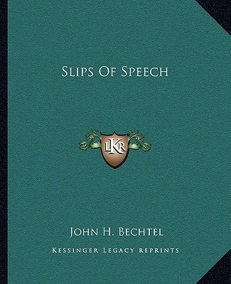 Slips Of Speech