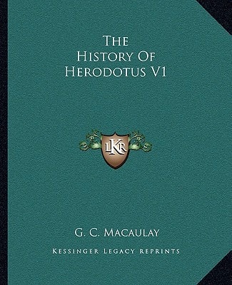 The History Of Herodotus V1