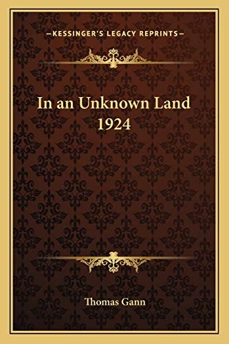 In an Unknown Land 1924