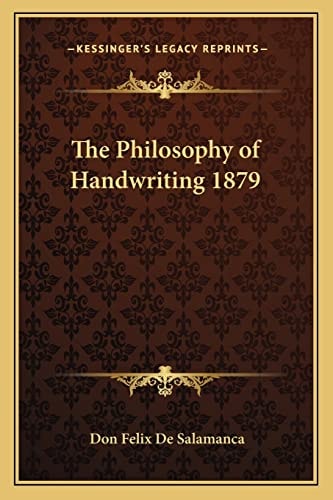 The Philosophy of Handwriting 1879