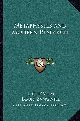 Metaphysics and Modern Research