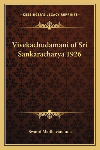 Vivekachudamani of Sri Sankaracharya 1926