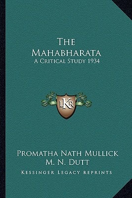 The Mahabharata: A Critical Study 1934