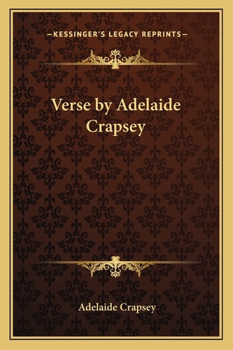 Verse by Adelaide Crapsey
